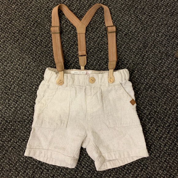 baby boy jean shorts with suspenders